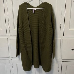 Long Green Cardigan